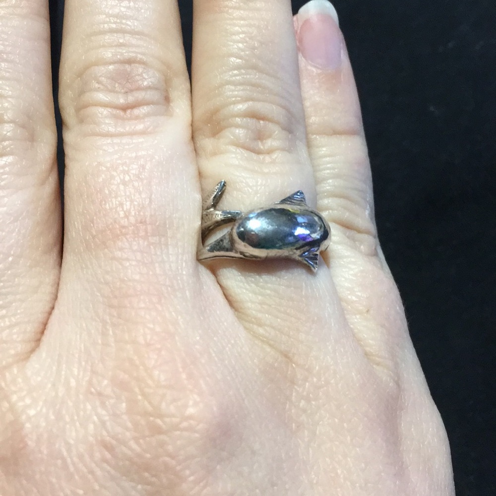 🐬 dolphin sterling silver ring